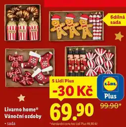 Lidl Livarno home Vánoční ozdoby nabídka