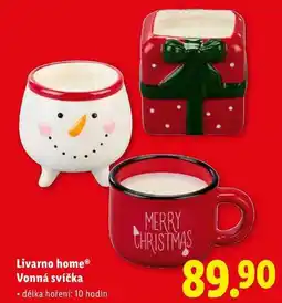 Lidl Livarno home Vonná svíčka nabídka