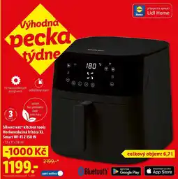 Lidl SilvercrestⓇ kitchen tools Horkovzdušná fritéza XL Smart Wi-Fi 2 150 W nabídka