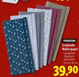 Lidl Crelando Balicí papír nabídka