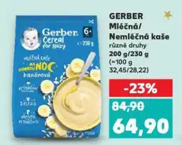 Kaufland GERBER Mléčná/ Nemléčná kaše nabídka