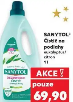 Kaufland SANYTOL Čistič na podlahy eukalyptus/ citron nabídka
