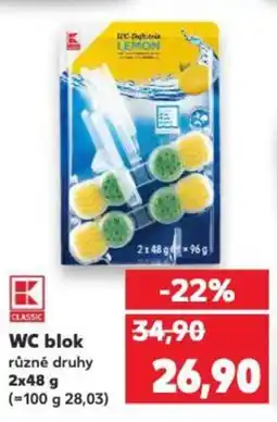 Kaufland WC blok nabídka