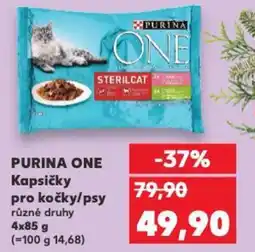 Kaufland PURINA ONE Kapsičky pro kočky/psy nabídka