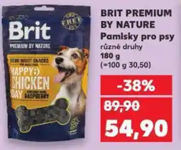 Kaufland BRIT PREMIUM BY NATURE Pamlsky pro psy nabídka