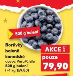 Kaufland Borůvky balené kanadské nabídka
