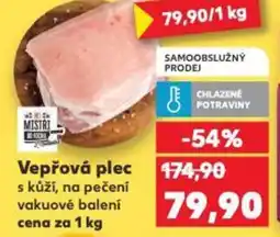 Kaufland Vepřová plec s kůží, na pečení vakuové nabídka