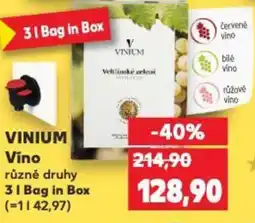 Kaufland VINIUM Víno nabídka