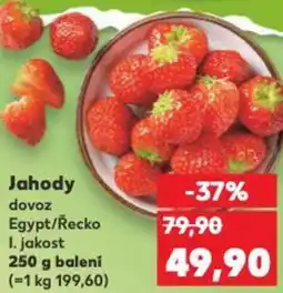Kaufland Jahody dovoz Egypt/Řecko nabídka