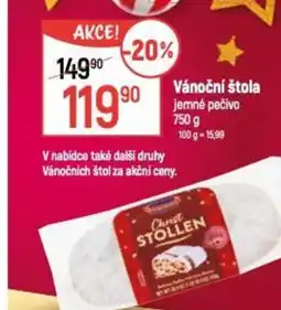 Globus Vánoční štola jemné pečivo nabídka