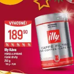 Globus illy Káva mletá a zrnková nabídka