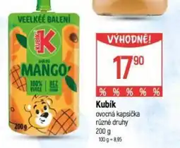 Globus Kubík ovocná kapsička nabídka