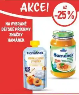 Globus Na vybrané dětské příkrmy značky hamánek nabídka