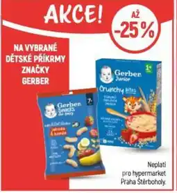 Globus Na vybrané dětské příkrmy značky gerber nabídka