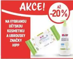 Globus Na vybranou dětskou kosmetiku a ubrousky značky hipp nabídka