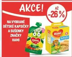 Globus Na vybrané dětské kapsičky a sušenky značky HAMI nabídka