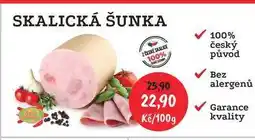 RABBIT řeznictví SKALICKÁ ŠUNKA Z ČESKÉ SKALICE 100% 100g nabídka