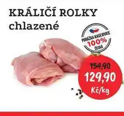RABBIT řeznictví KRÁLIČÍ ROLKY chlazené 1kg nabídka