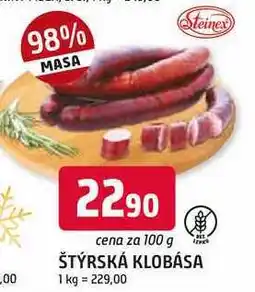 Trefa ŠTÝRSKÁ KLOBÁSA 100g nabídka