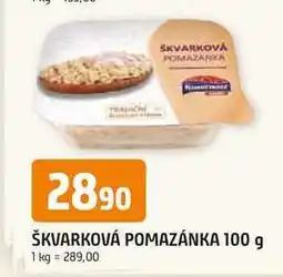 Trefa ŠKVARKOVÁ POMAZÁNKA 100 g nabídka