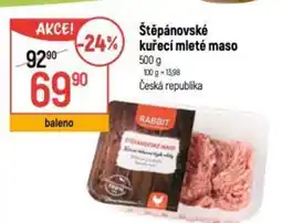 Globus Štěpánovské kuřecí mleté maso nabídka