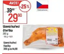 Globus Uzená kuřecí čtvrtka nabídka