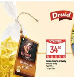 Globus Babiččiny těstoviny nabídka