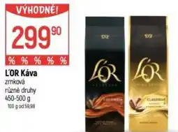 Globus L'OR Káva zmková nabídka