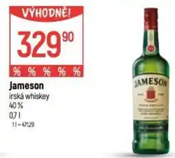 Globus Jameson irská whiskey nabídka