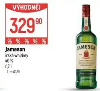 Jameson irská whiskey