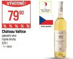 Globus Château Valtice jakostní víno nabídka