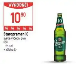 Globus Staropramen 10 světlé výčepní pivo nabídka