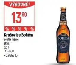 Globus Krušovice Bohém světlý ležák nabídka