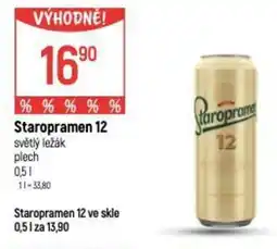 Globus Staropramen 12 světlý ležák nabídka