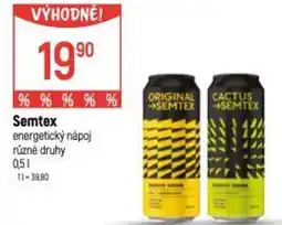 Globus Semtex energetický nápoj nabídka