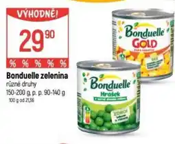 Globus Bonduelle zelenina nabídka