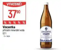 Globus Vincentka přírodní minerální voda nabídka