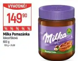 Globus Milka Pomazánka lískooříšková nabídka