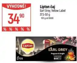 Globus Lipton čaj Earl Grey, Yellow Label nabídka