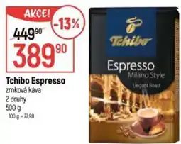 Globus Tchibo Espresso zrnková káva nabídka