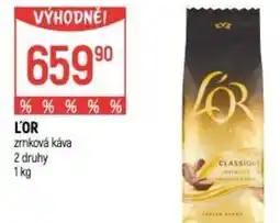 Globus L'OR zrnková káva nabídka