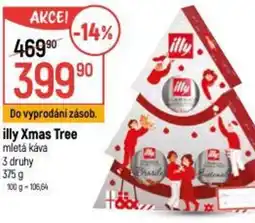 Globus Illy Xmas Tree mletá káva nabídka