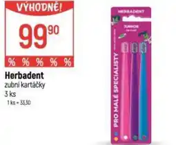 Globus Herbadent zubní kartáčky nabídka