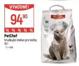 Globus PetChef hrudkující stelivo pro kočky nabídka