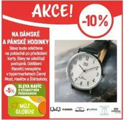Globus Na dámské a pánské hodinky nabídka