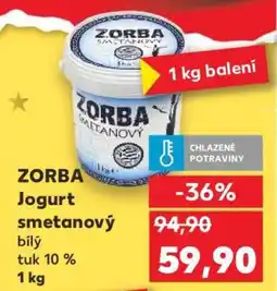Kaufland ZORBA Jogurt smetanový bílý nabídka
