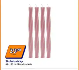 Action Stolní svíčky nabídka
