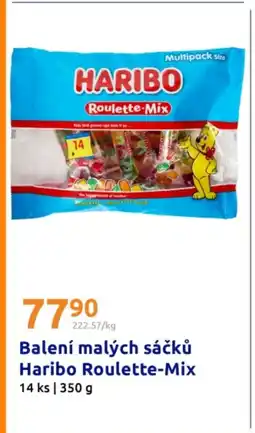 Action Balení malých sáčků Haribo Roulette-Mix nabídka