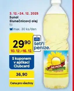 Tesco Sunol Slunečnicový olej nabídka