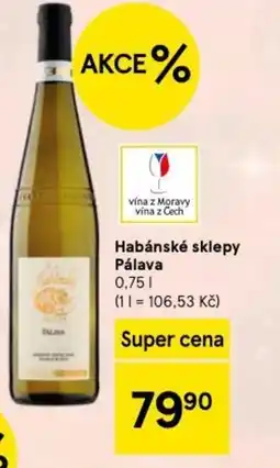 Tesco Habánské sklepy Pálava nabídka